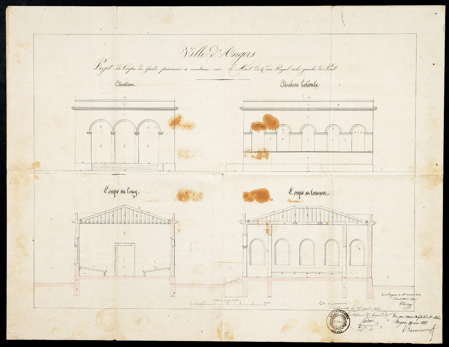 Corps de garde, quai René-Bazin