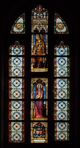 Verrière de saint Gaston et sainte Élisabeth de Hongrie