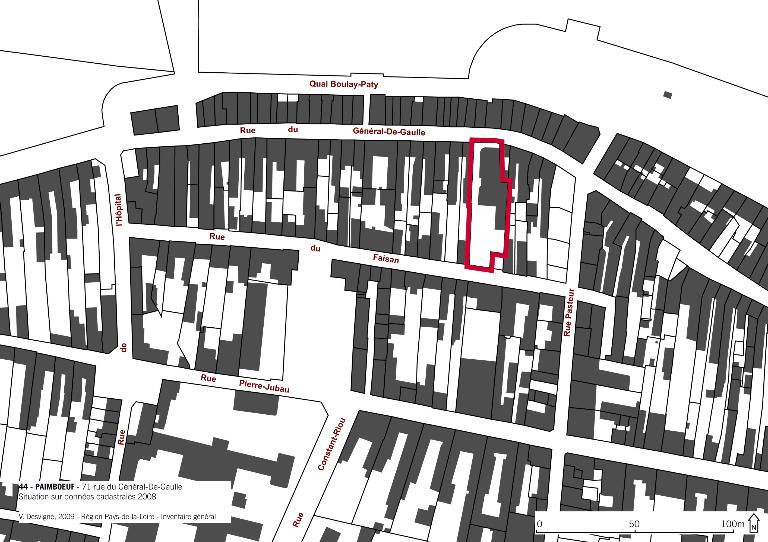 Maison, mairie, poste, 71 rue du Général-De-Gaulle, Paimbœuf