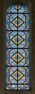 Ensemble de 4 verrières décoratives (baies 11, 12, 15 et 16) - Église paroissiale Saint-Martin, Parennes
