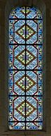 Ensemble de 4 verrières décoratives (baies 11, 12, 15 et 16) - Église paroissiale Saint-Martin, Parennes