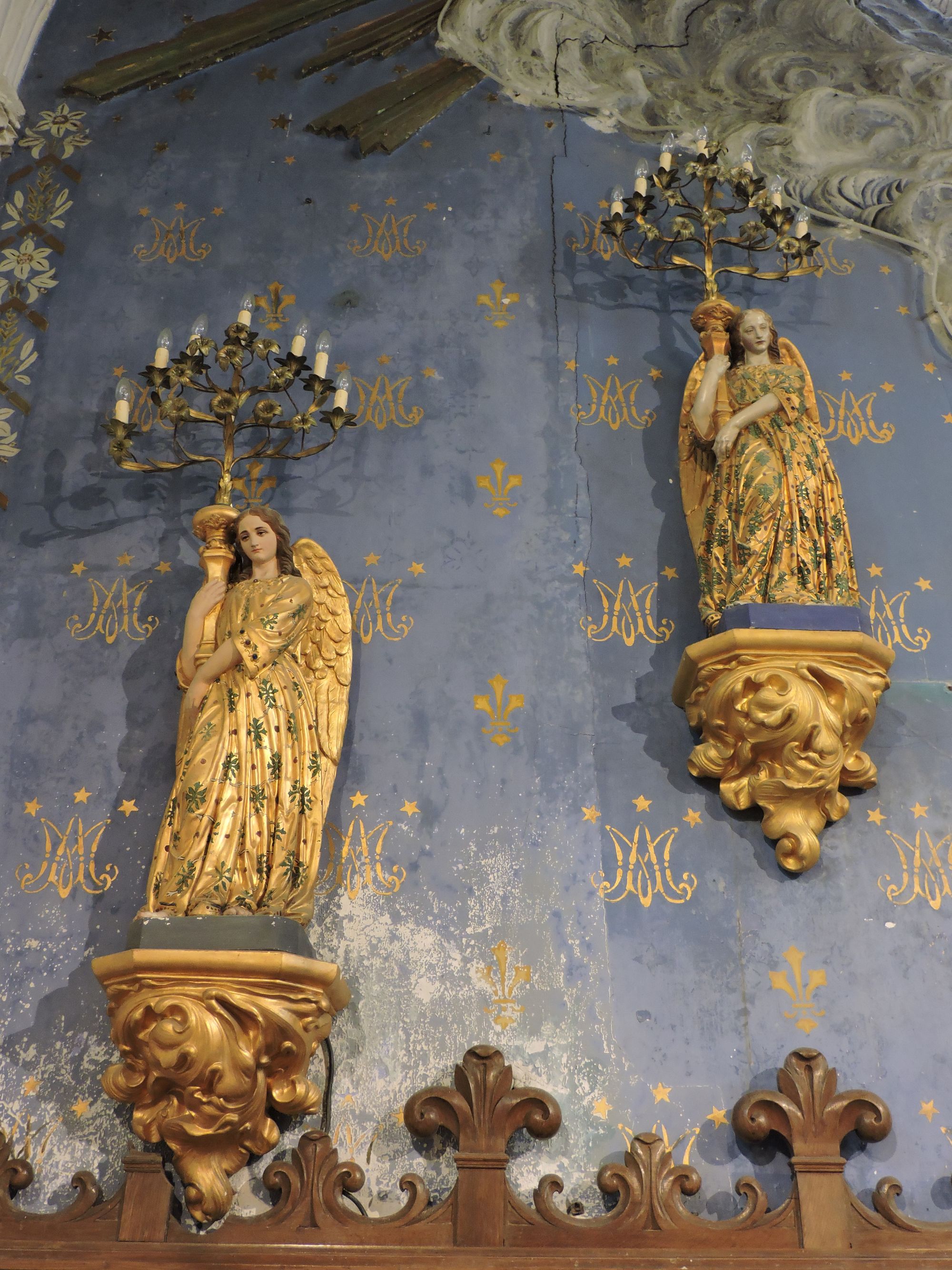 Peinture monumentale, statues, bas-relief : l'Assomption de la Vierge