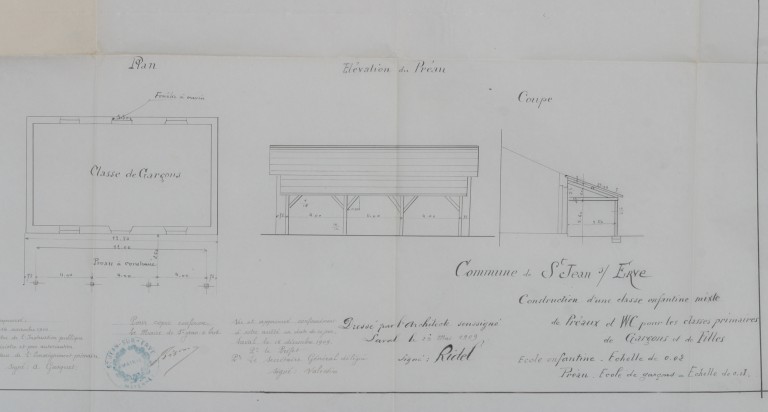 École de filles, puis école maternelle - 2-4 rue de la Poterie, Saint-Jean-sur-Erve