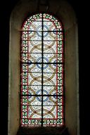 Ensemble de 8 verrières décoratives (baies 5 à 12) - Église paroissiale Saint-Pierre, Bierné