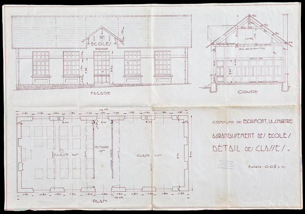 Presbytère, puis mairie-écoles publiques de filles et de garçons, actuellement école publique mixte