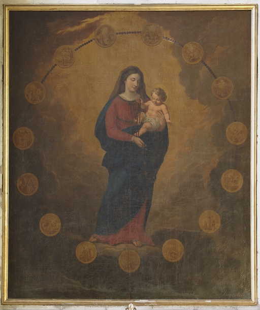 Tableau : Vierge à l'Enfant dite Notre-Dame du Rosaire