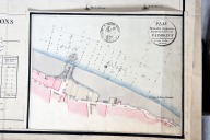 Plan de la Loire, par Rapatel, 1808, détail du port des Quatre amarres.