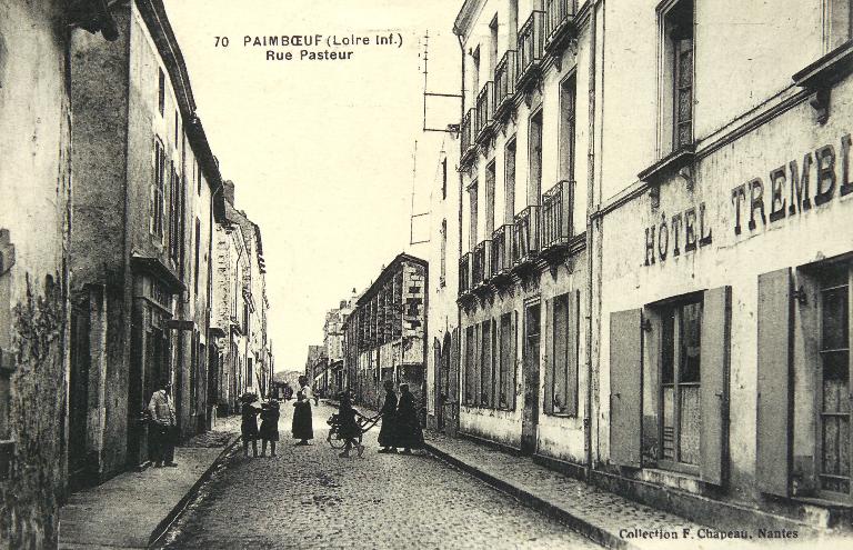 Immeubles à logements, hôtel de voyageurs, maisons (détruits), 4 à 10 rue Pasteur, Paimbœuf