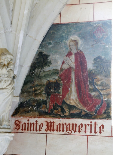 Peinture monumentale : sainte Marguerite
