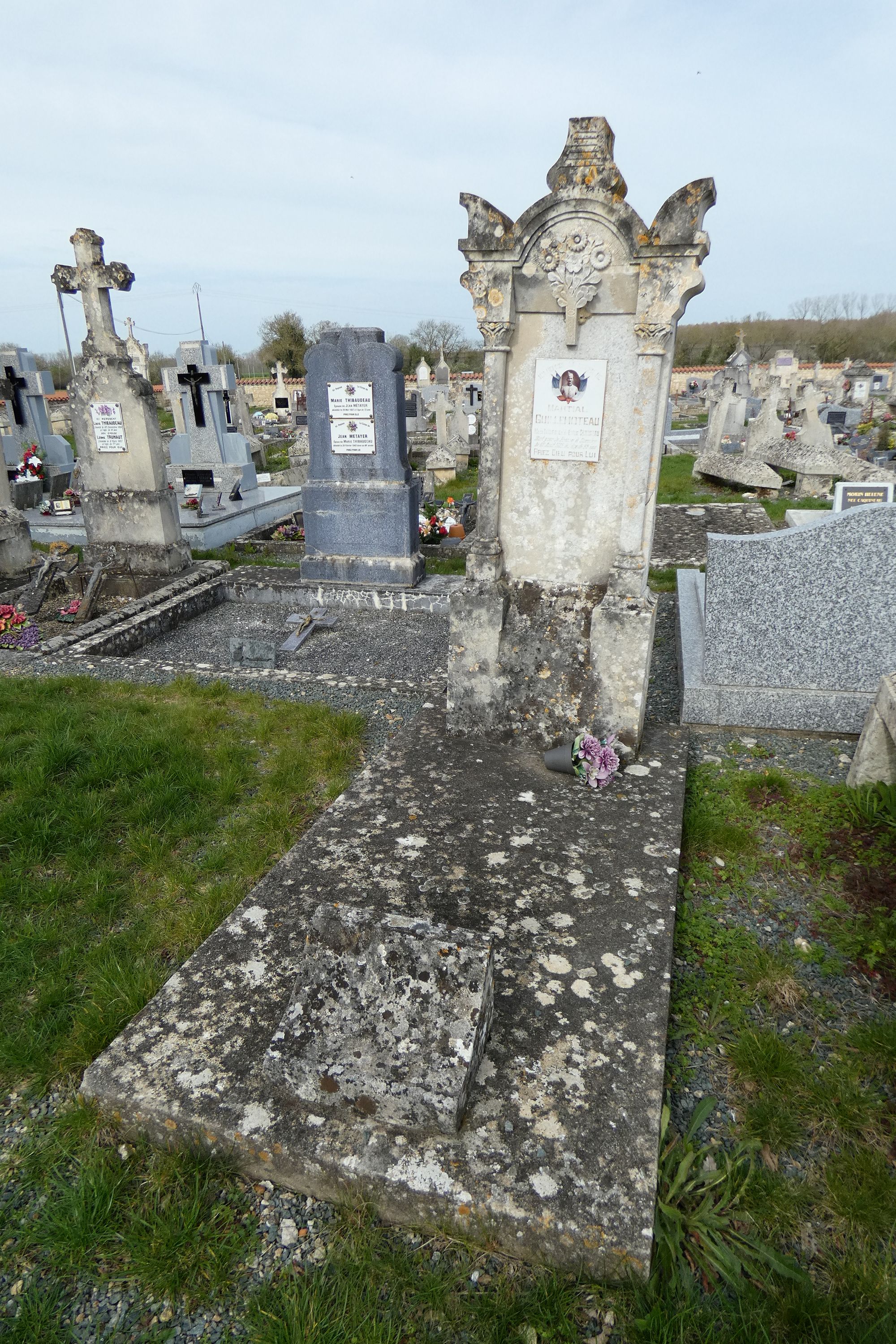 Tombeau de Martial Guillemoteau, soldat de la guerre 1914-1918