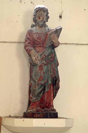 Ensemble de 2 statues : Saint, Sainte Femme