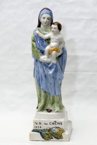 Statuette : Vierge à l'Enfant dite Notre-Dame du Chêne - le Haut-Pré, Saulges