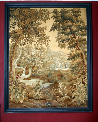 Ensemble de 2 tableaux de tapisserie : verdures - Collection Robert-Glétron