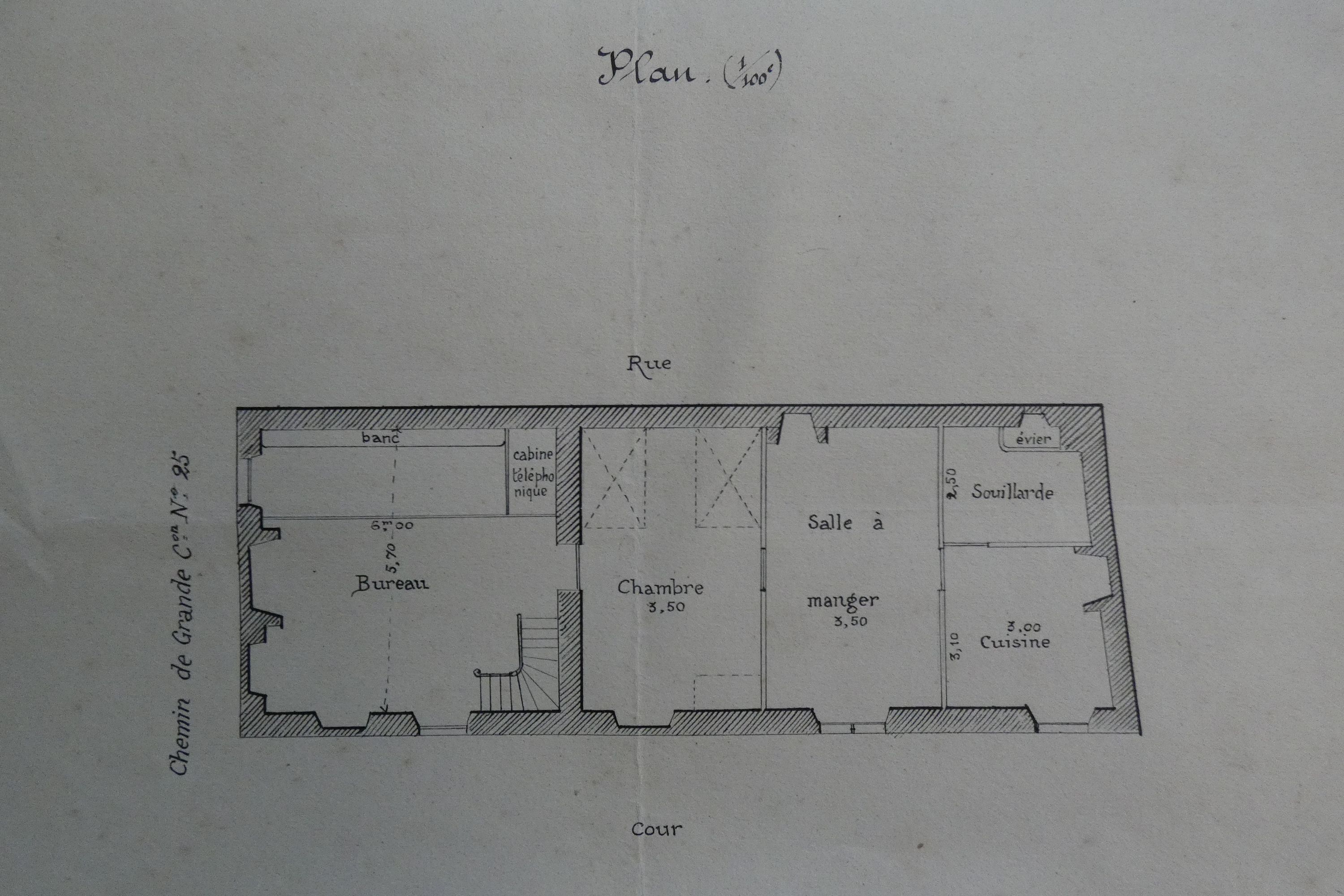 Ferme, puis bureau de poste, actuellement maison, 55 rue Principale