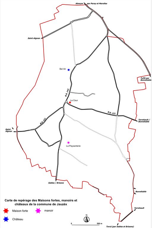 Les maisons fortes, manoirs et châteaux de Jauzé