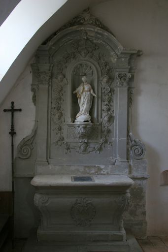 Autel-retable (autel secondaire de la Vierge)