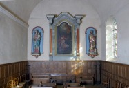 Ensemble du décor du chœur - Église paroissiale Saint-Jean-Baptiste, Saint-Jean-sur-Erve