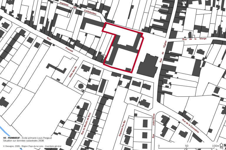 École primaire Louis Pergaud, 2 rue Pronzat ; place de l'Eglise ; impasse des Caillebottes, Paimbœuf