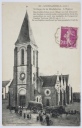 L'église vue du nord-ouest. Carte postale. 1er quart XXe siècle.