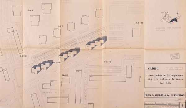 Immeubles et maisons individuelles du quartier des Sablons