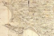 Extrait de la carte topographique des entréees et cours de la rivière de Loyre et de celles qui s'y desgorgent par Louis Nicolas de Clerville. Vers 1680.