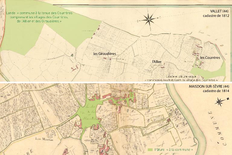 Espaces communs à plusieurs écarts au XIXe siècle