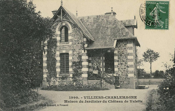 Jardin potager et maison de jardinier