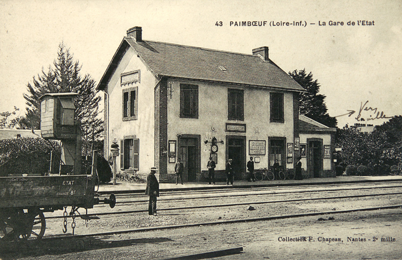 Gare de l'Etat, boulevard Dumesnildot, Paimbœuf