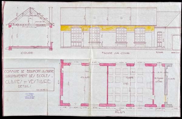 Presbytère, puis mairie-écoles publiques de filles et de garçons, actuellement école publique mixte