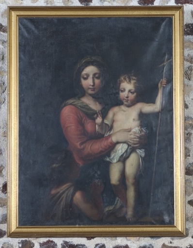 Tableau : Vierge à l'Enfant avec Jean-Baptiste enfant