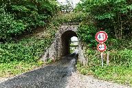 Pont-rail maçonné de la ligne de chemin de fer de Mamers à Saint-Calais.