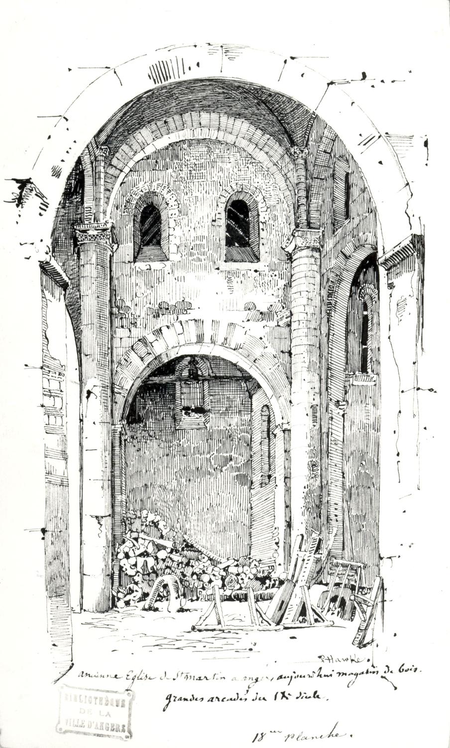 Collégiale Saint-Martin, puis couvent des pères du Saint-Sacrement, puis externat Saint-Maurille, actuellement lycée Saint-Martin