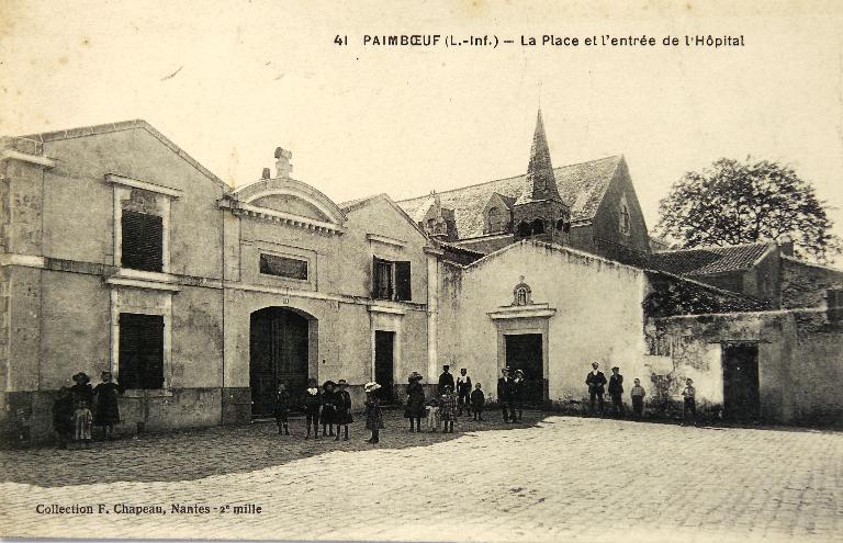 Hôpital général, hôpital, maison de retraite, place du Docteur-Marcel-Daniel ; rue Pierre-Jubau, Paimbœuf