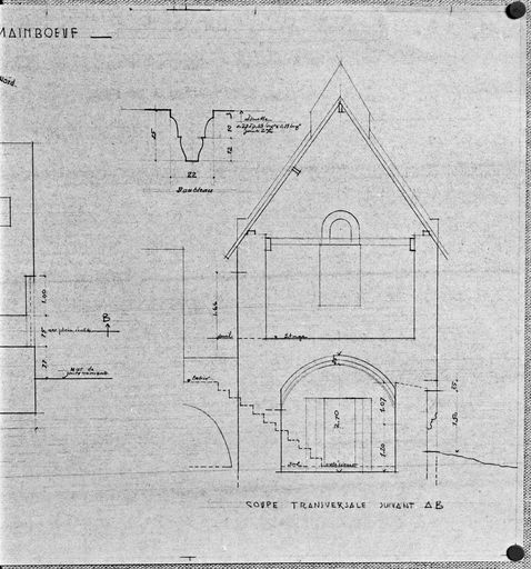 Chapelle Saint-Mainbœuf (détruite), rue Saint-Mainbœuf, Fontevraud-l'Abbaye