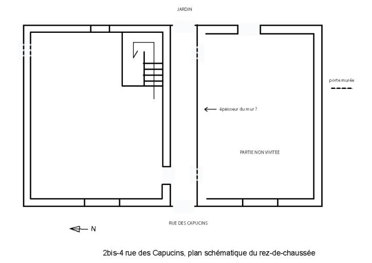 Maison, 2 bis, 4 rue des Capucins