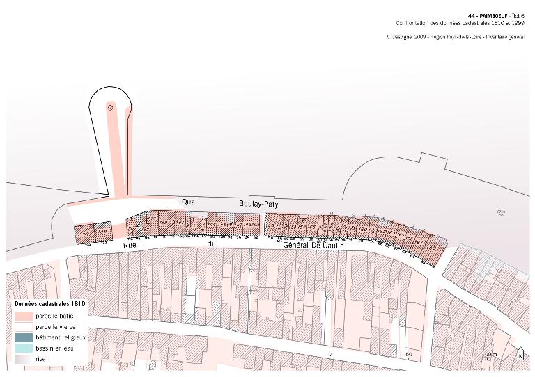 Îlot 6, 6bis, quai Boulay-Paty ; rue Pasteur ; 58 à 90 rue du Général-De-Gaulle, Paimbœuf