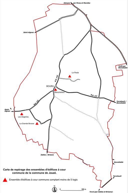 Les ensembles d'édifices à cour commune de Jauzé