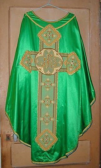 Ornement vert n° 14 : chasuble