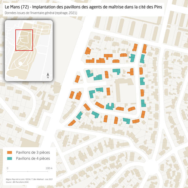 Immeubles et maisons de la cité des Pins