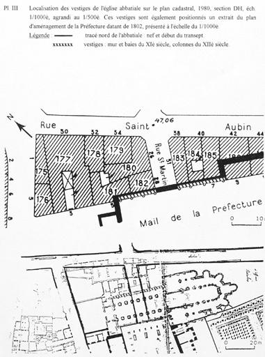 Abbaye de bénédictins puis de mauristes, dite abbaye Saint-Aubin, actuellement hôtel du Département et préfecture de Maine-et-Loire