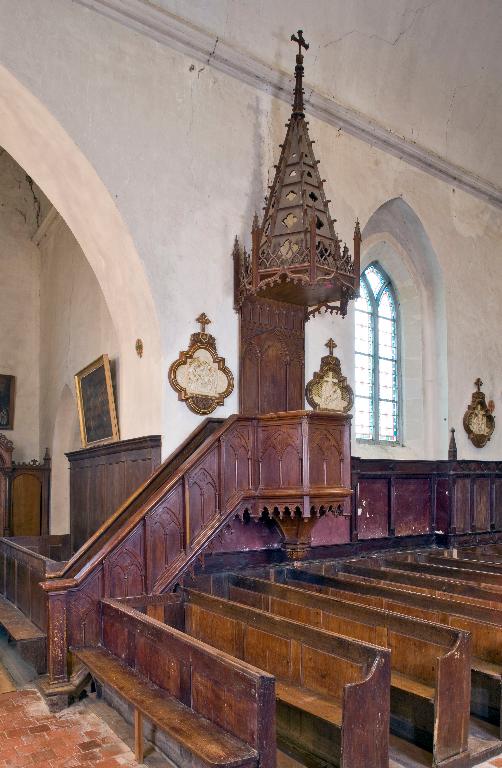 Chaire à prêcher - Église paroissiale Notre-Dame-de-l'Assomption, La  Rouaudière - Inventaire Général du Patrimoine Culturel