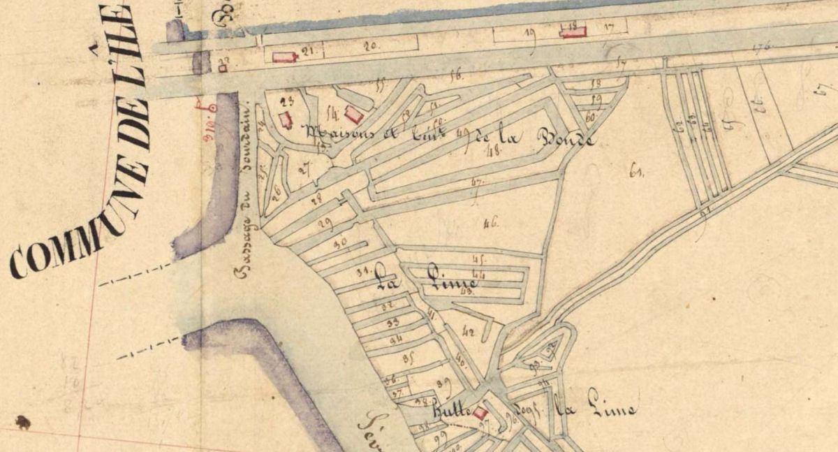 Passage par bac de la Bonde des Jourdain (disparu)