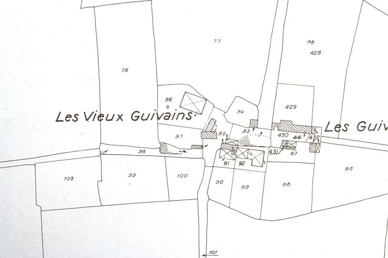 Ferme, puis écart - les Guivains, Saint-Léger