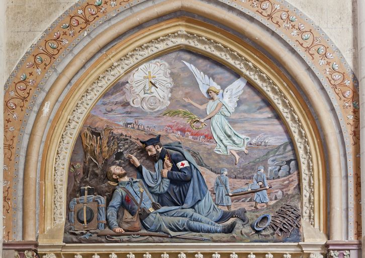 Monument aux morts, église paroissiale Saint-Laurent de Saint-Laurent-des-Autels