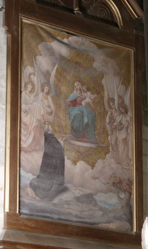 Tableau : Le Don du rosaire à saint Dominique