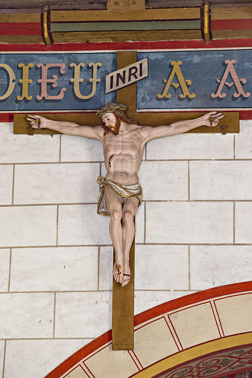 Statue : Christ en Croix (Calvaire)