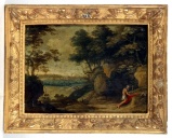 Ensemble de 2 tableaux : saint Jérôme en prière et vision de saint François - Collection Robert-Glétron