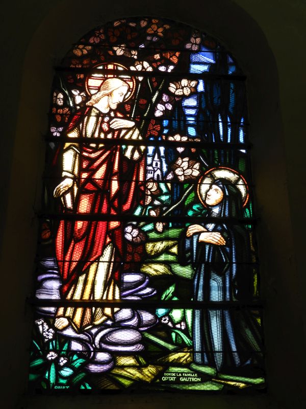 Verrières (2) : apparition de la Vierge à sainte Bernadette de Lourdes ; apparition du Sacré Coeur de Jésus à sainte Marguerite-Marie Alacocque