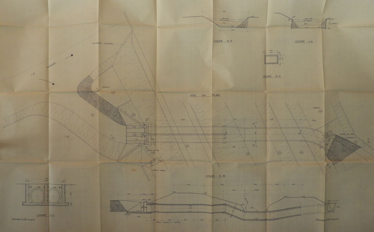 Aqueduc et écluse du Gouffre ; Route de La Rochelle