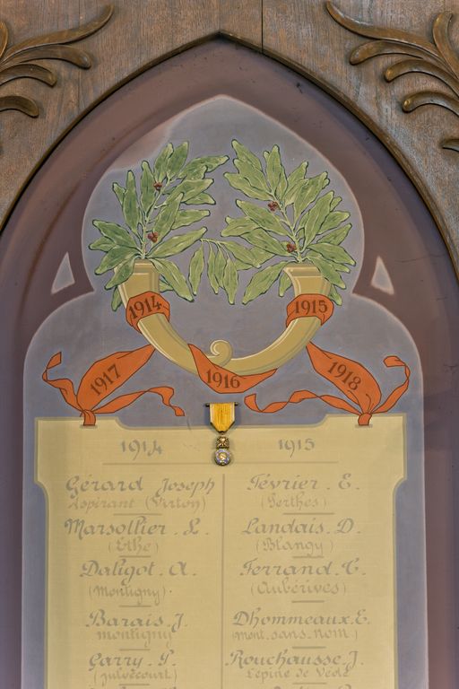 Monument aux morts, église paroissiale Saint-Gervais et Saint-Protais de Loiron